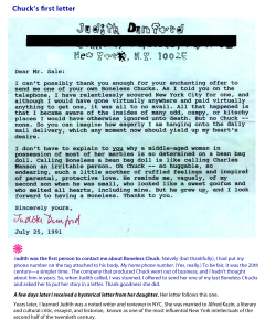 judith dunford first letter