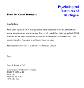 carol schwartz psychologist